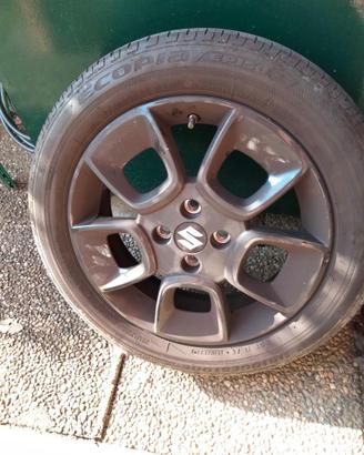 Quattro gomme estive 175/60 R16 con cerchi Suzuki