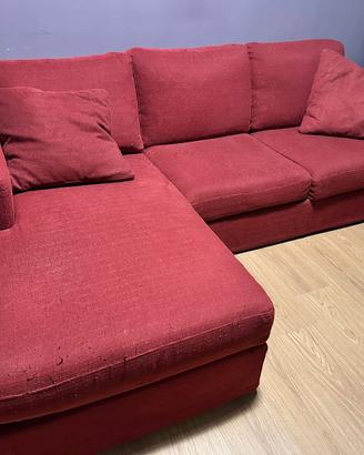 divano poltrone e sofà rosso 