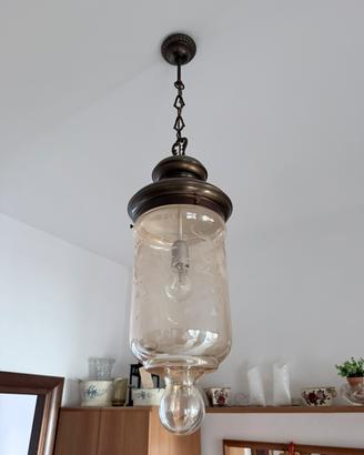 Lanterna a sospensione vintage XX secolo