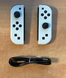 Coppia di Joypad  bianchi per Nintendo Switch