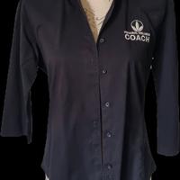 Camicia nera  Stretch logo ricamato Herbalife 