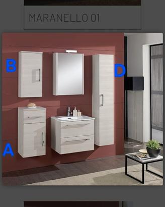 composizione mobile bagno
