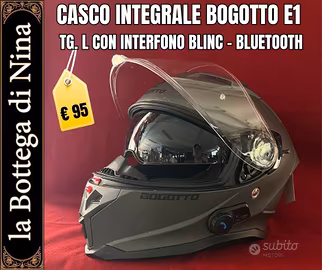 CASCO INTEGRALE BOGOTTO E1 TG. L CON BLUETOOTH