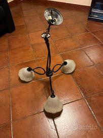 Lampadario Rustico Vintage 3 Luci - Ferro e Vetro