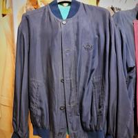 Giubbotto Poul &Shark pura seta blu int. verde