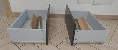 Cassetti Besta Ikea marrone-nero