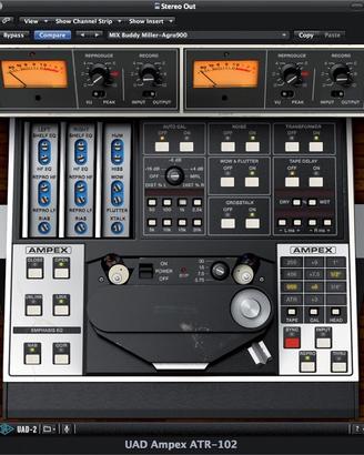 Universal Audio UAD-2 DUO PCIe + Ampex ATR-102 +