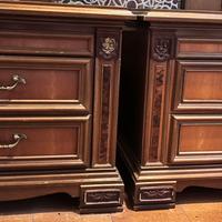2 comodini anni 70 color legno