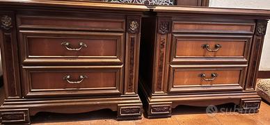2 comodini anni 70 color legno