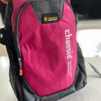Zaino fucsia in nylon di grande capacità Chansin