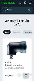 mandrino angolare festool an-xs