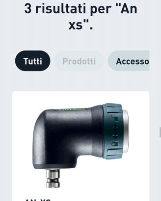 mandrino angolare festool an-xs