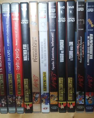 Lupin III 14 DVD film special TV  dal 1989 al 2002