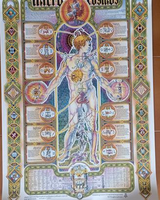 Microcosmo Esoterico poster vintage 68x98cm 