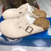 Birkenstock Boston Suede Beige 38 Nuove