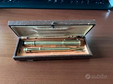 Penna stilografica e penna porta mine