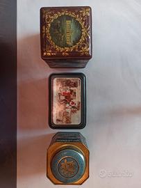 Set 3 scatole in latta. 