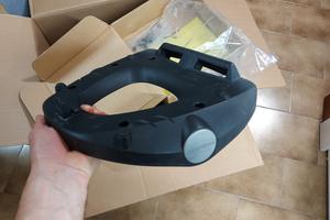 bauletto moto kappa 35 litri , piastra kappa 