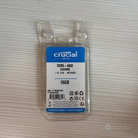 Crucial RAM 16GB DDR5 4800MHz Memoria portatile