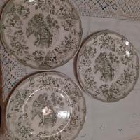 3 PIATTI DA COLLEZIONE PORCELLANA INGLESE