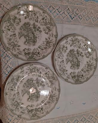 3 PIATTI DA COLLEZIONE PORCELLANA INGLESE