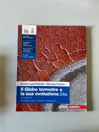Il globo terrestre e la sua evoluzione. blu