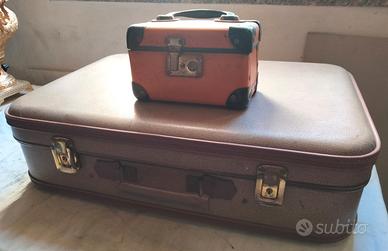 Valigia e valigetta porta oggetti cartone vintage