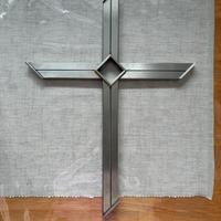 Croce in acciaio inox ca 44cm