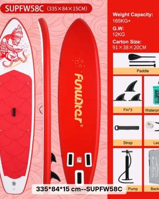 tavola sup gonfiabile NUOVA completa 