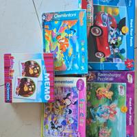 puzzle e memory disney e clementoni 