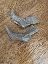 scarpe stivaletto in pelle
