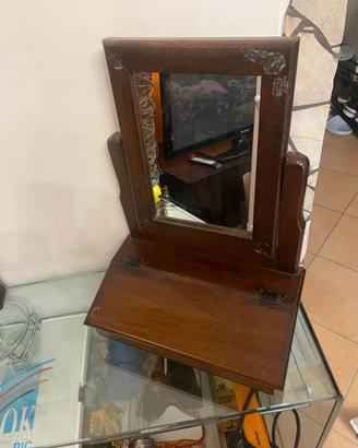 SPECCHIERA DA TAVOLO VINTAGE  CON PORTAGIOIE