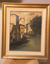 Quadro, pittura su tela incorniciata