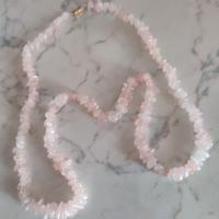 Collana donna quarzo rosa 