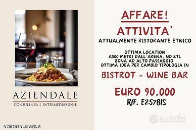 Aziendale - locale da adibire a bistrot/wine bar