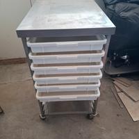 Carrello per cassette impasti pizza
