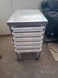 Carrello per cassette impasti pizza