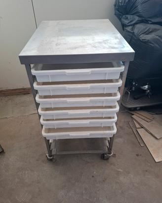 Carrello per cassette impasti pizza