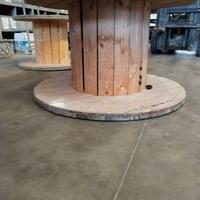 2 BOBINE DI LEGNO DIAMETRO 125 CM