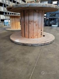 2 BOBINE DI LEGNO DIAMETRO 125 CM