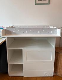 Fasciatoio/scrivania bambino, SMÅSTAD  IKEA bianco
