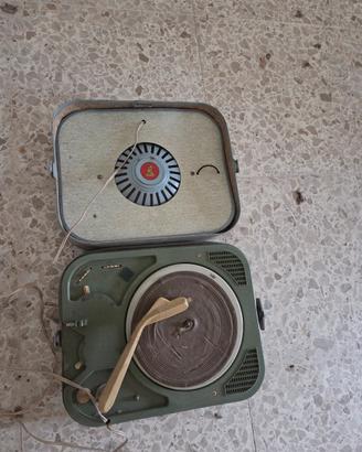 giradischi a valigetta Audax vintage 