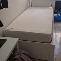 Letto singolo IKEA Songesad + materasso + doghe