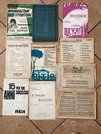 1912-1970: 11 Libretti e 20 Spartiti Rari Vintage