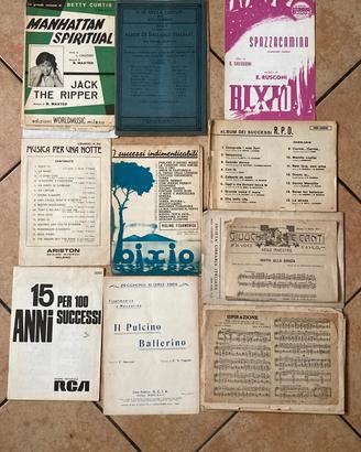 1912-1970: 11 Libretti e 20 Spartiti Rari Vintage