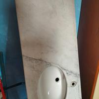 Piano Bagno Marmo Bianco