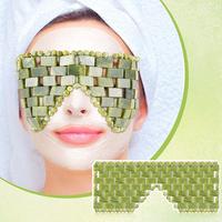 Occhi riposati con la maschera in giada naturale!