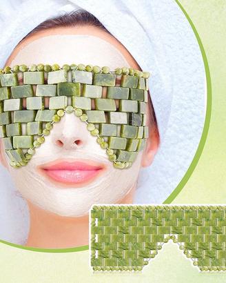 Occhi riposati con la maschera in giada naturale!