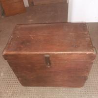 baule/cassa in legno primi anni 50