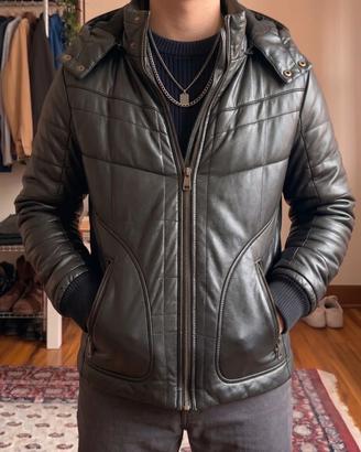 Giubbotto vera pelle Dalian uomo nero - tg S/M